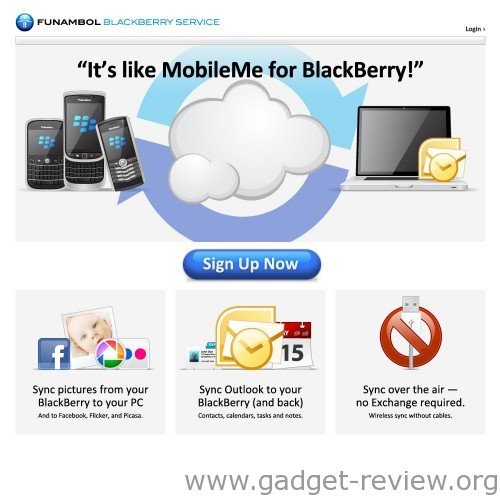 MobileMe voor BlackBerry