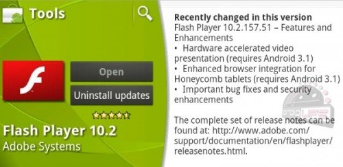 Flash Update Android 3.1