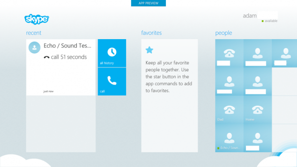 Skype Windows 8